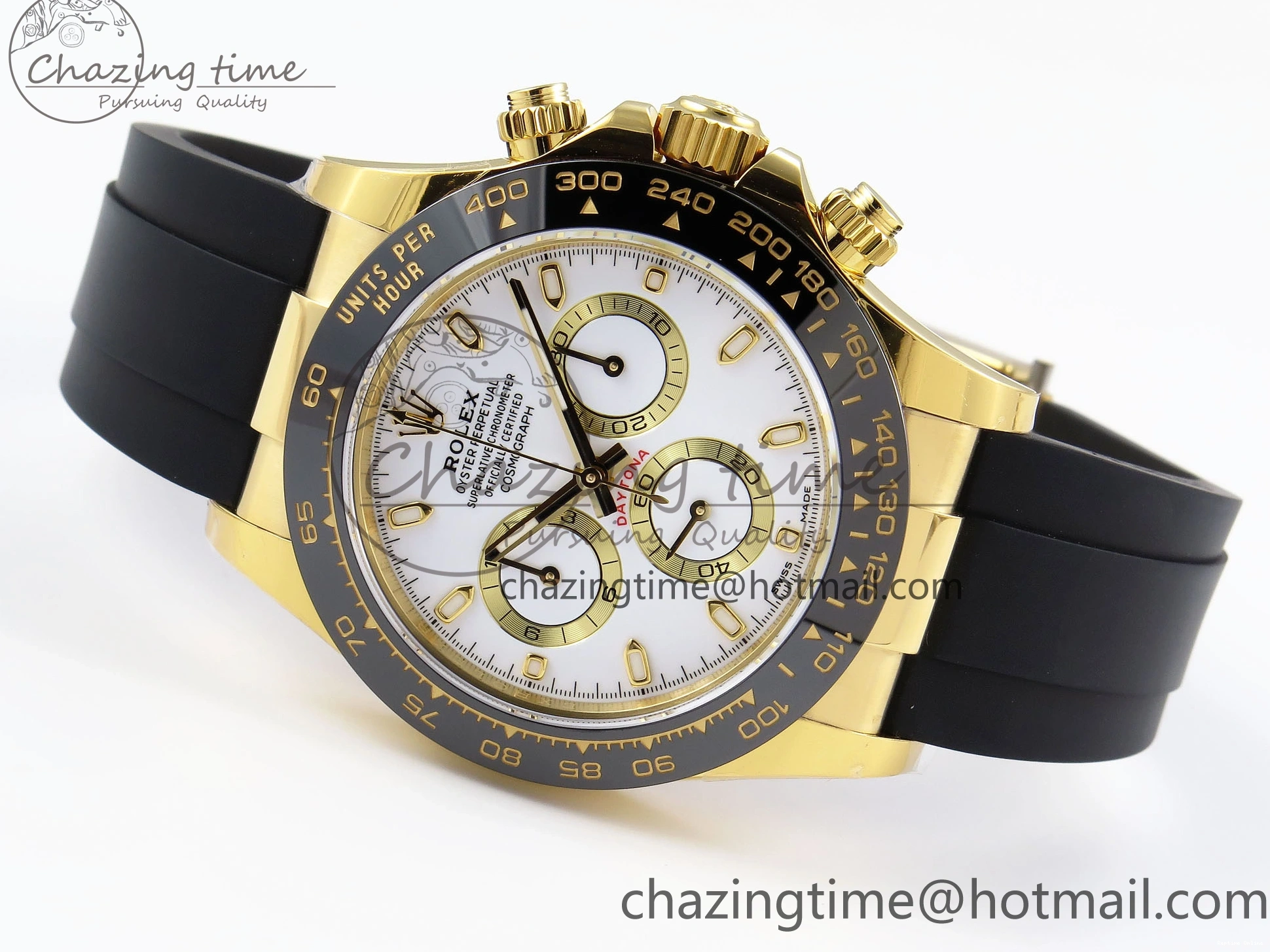 0401 Minimalist DAYTONA 116518 APSF 1:1 BEST EDITION WHITE DIAL ON OYSTERFLEX RUBBER STRAP SH 1781